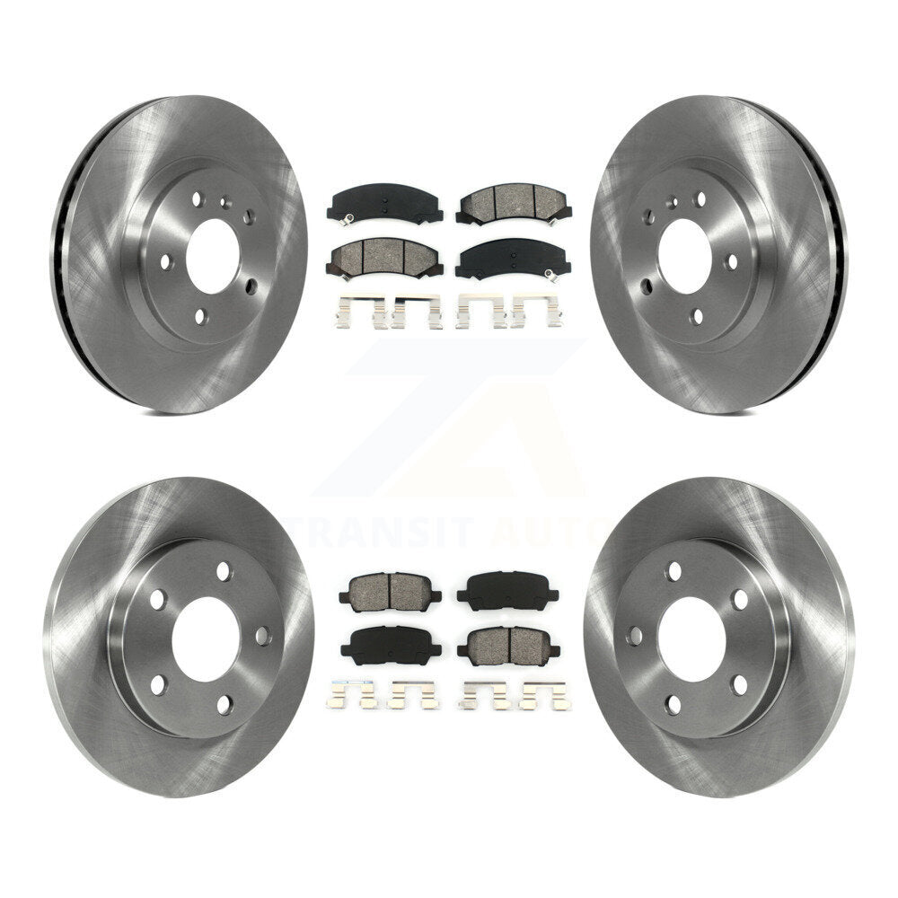 Rotor de frein à disque avant et arrière et Kit de plaquettes semi-métalliques pour Chevrolet Impala Limite