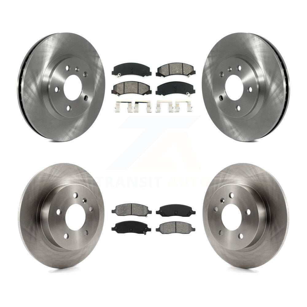 Kit de rotors de frein à disque avant et arrière et plaquettes semi-métalliques pour Buick Lucerne