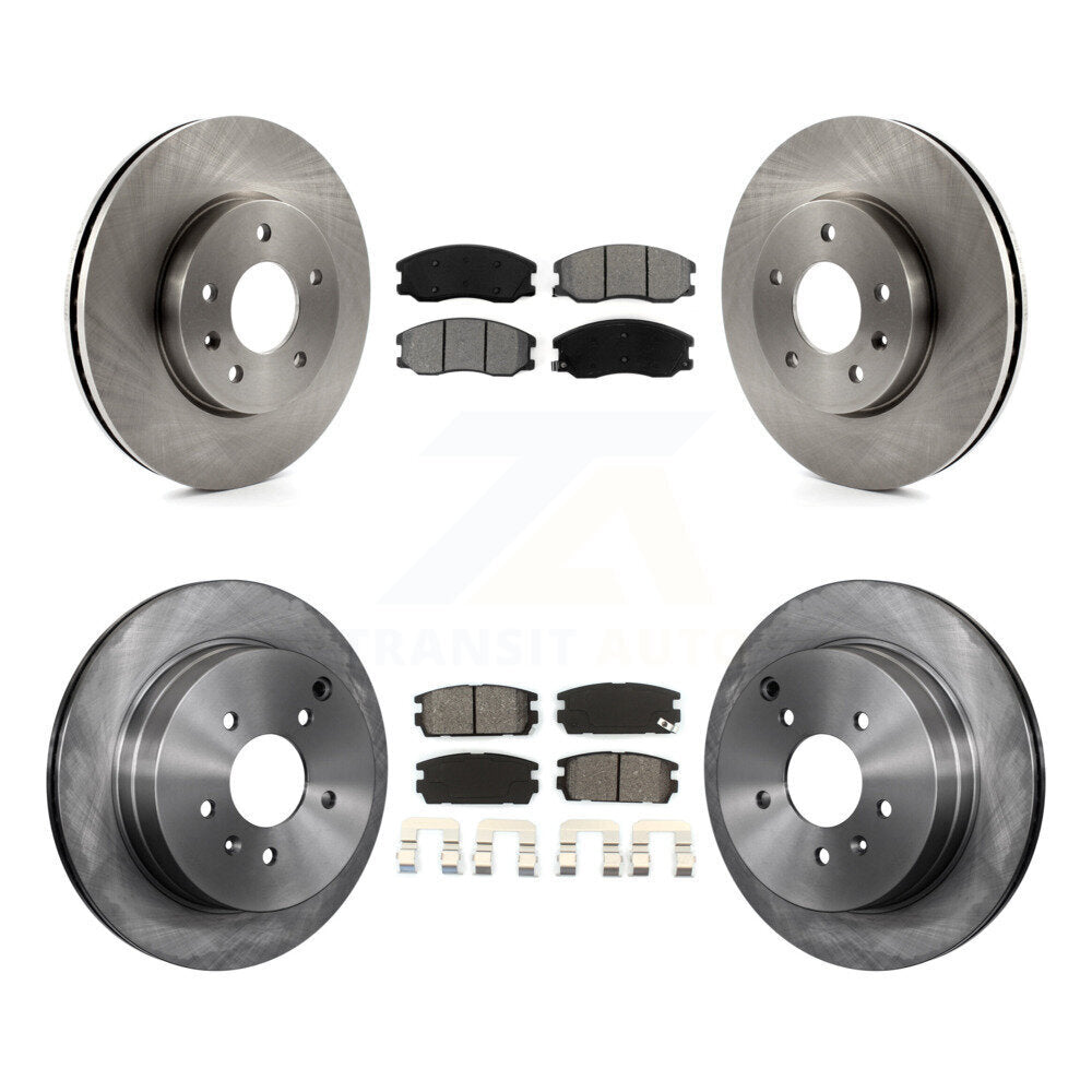 Kit de rotor de frein avant et arrière et plaquettes semi-métalliques pour Chevrolet Equinox Pontiac Vu