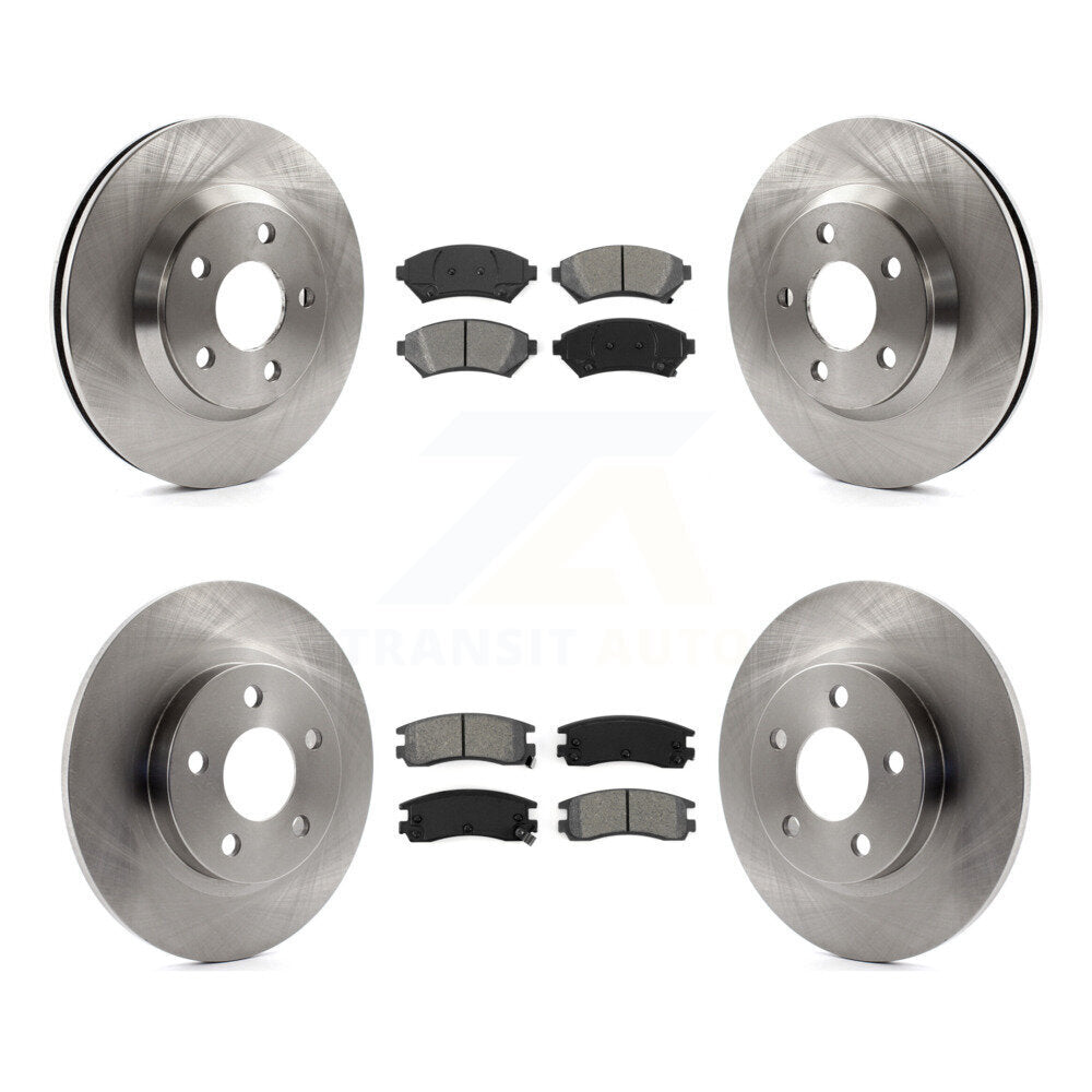 Kit de rotor de frein avant et arrière et plaquettes semi-métalliques pour Cadillac DeVille Buick Par
