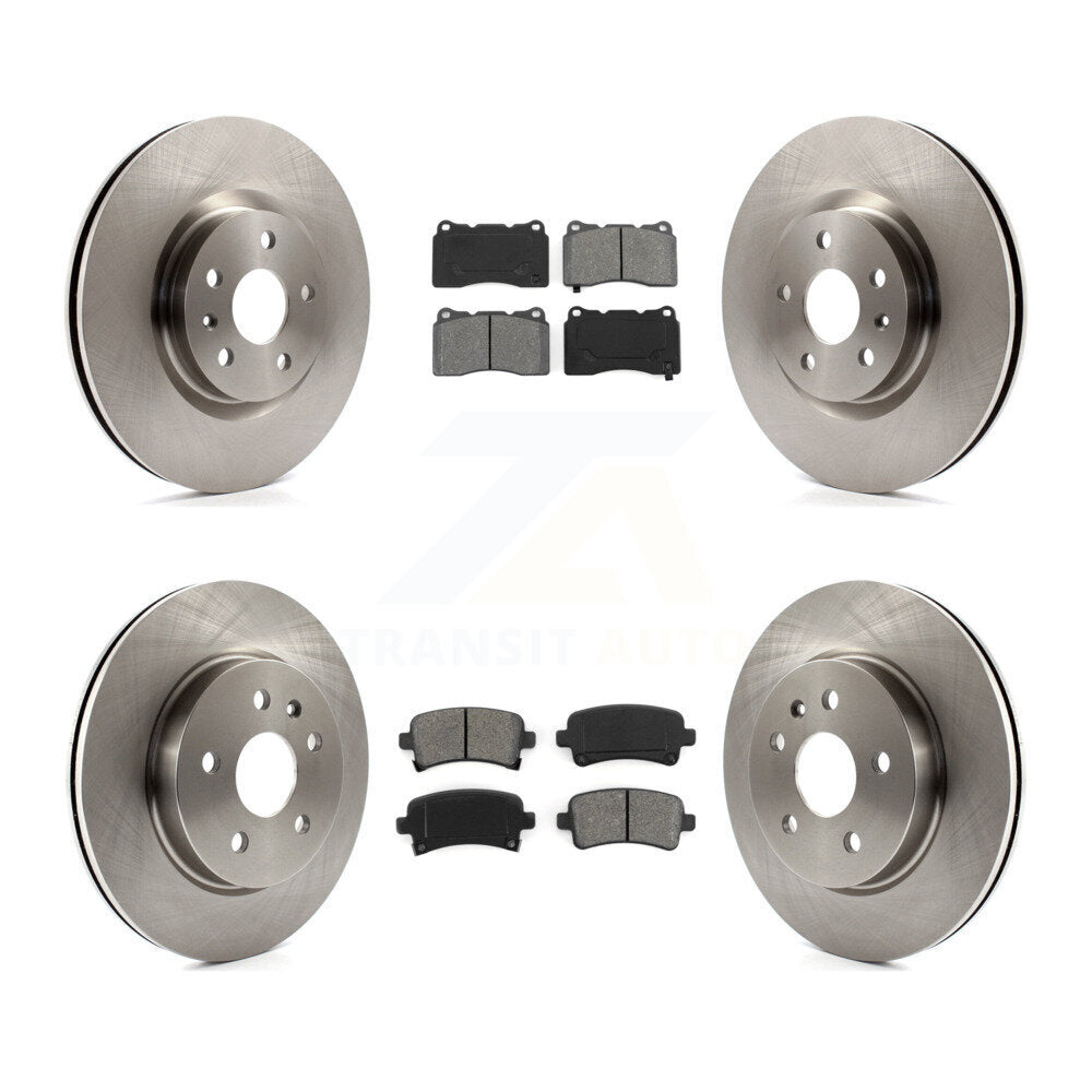 Kit de rotors de frein à disque avant et arrière et plaquettes semi-métalliques pour Cadillac XTS