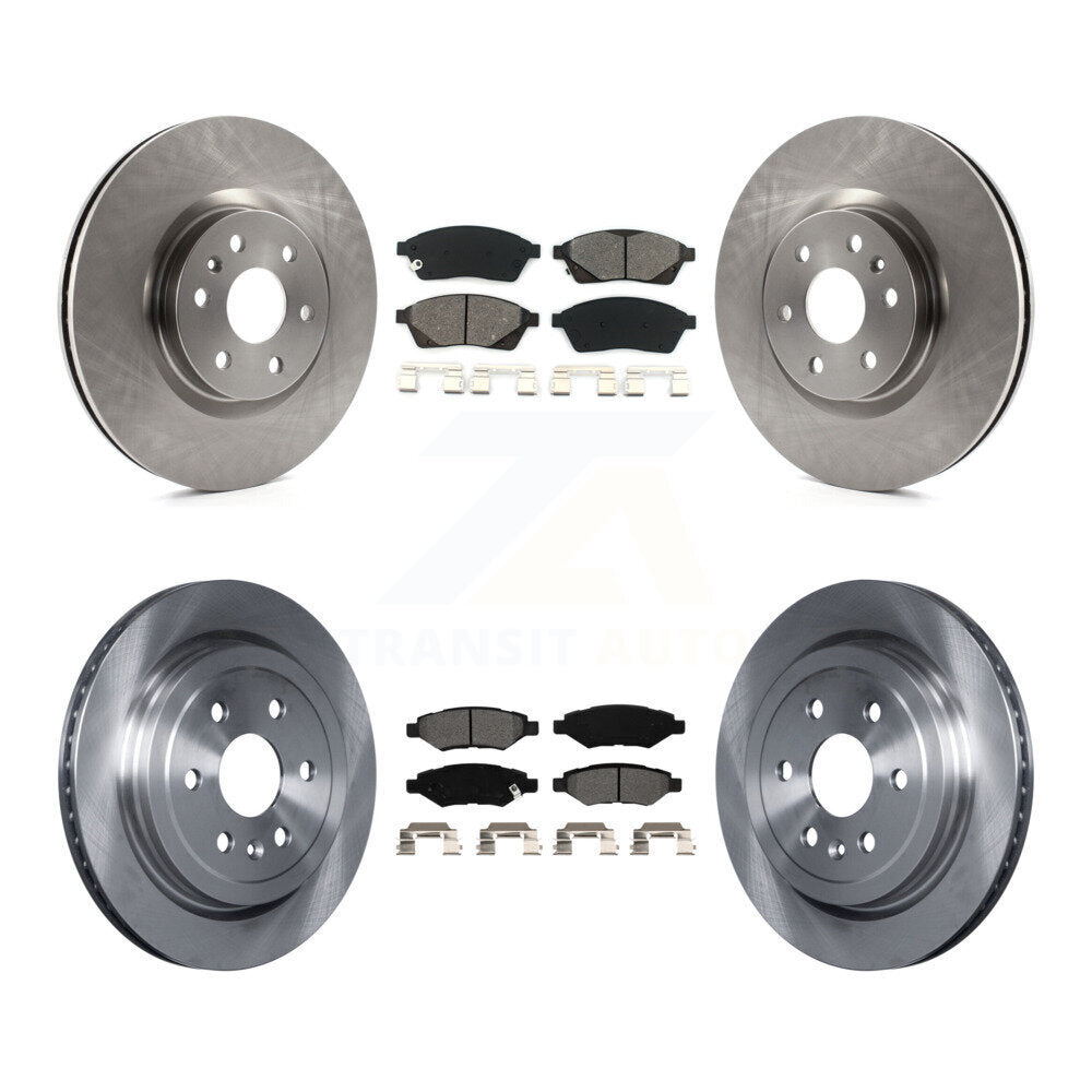 Kit de rotor de frein à disque avant et arrière et plaquettes semi-métalliques pour Cadillac SRX Saab 9-4