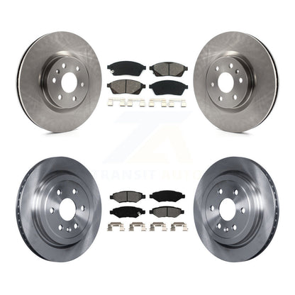 Kit de rotor de frein à disque avant et arrière et plaquettes semi-métalliques pour Cadillac SRX Saab 9-4