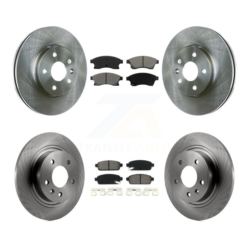 Kit de rotors de frein à disque avant et arrière et plaquettes semi-métalliques pour Chevrolet Cruze