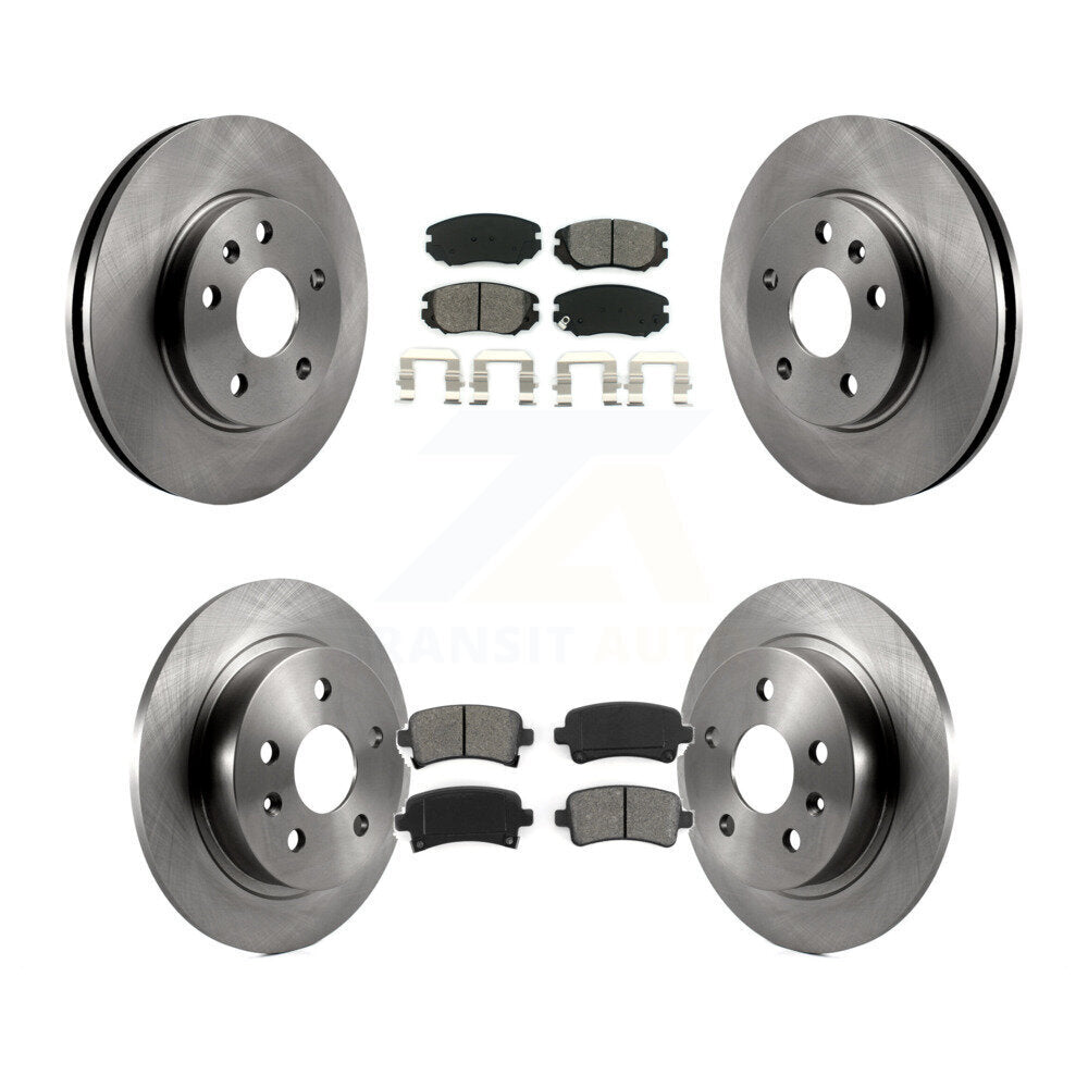 Kit de rotor de frein à disque avant et arrière et plaquettes semi-métalliques pour Chevrolet Malibu Limite