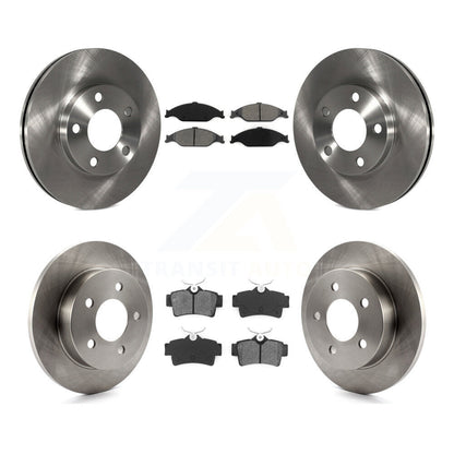 Kit de rotors de frein à disque avant et arrière et plaquettes semi-métalliques pour Ford Mustang