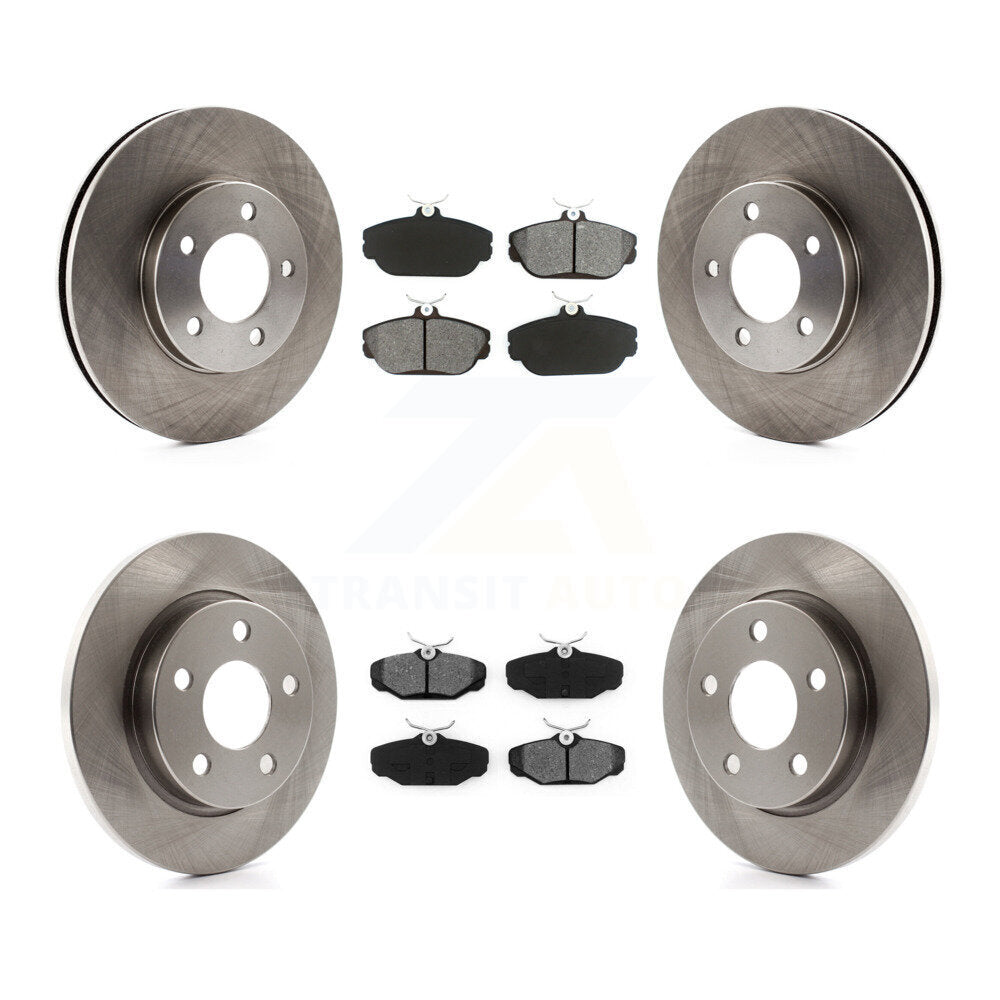 Rotors de frein à disque avant et arrière, Kit de plaquettes semi-métalliques pour Ford Taurus Mercury Sabl