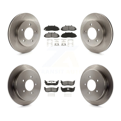 Kit de disques de frein à disque avant et arrière et plaquettes semi-métalliques pour Ford F-150 4WD