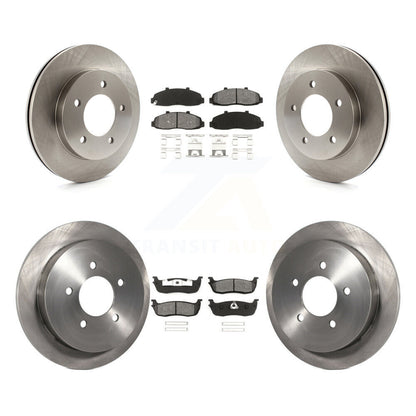 Rotors de frein à disque avant et arrière et Kit de plaquettes semi-métalliques pour Ford F-150 Heritage 4W