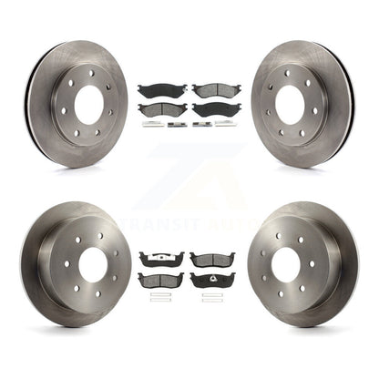 Rotors de frein à disque avant et arrière et Kit de plaquettes semi-métalliques pour Ford F-150 F-250 HD 4W