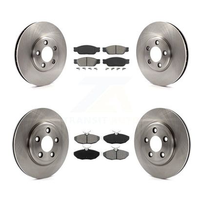 Kit de rotor de frein avant et arrière et plaquettes semi-métalliques pour Ford Thunderbird Lincoln L