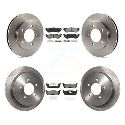 Kit de rotor de frein avant et arrière et plaquettes semi-métalliques pour Ford Expedition Lincoln 4W