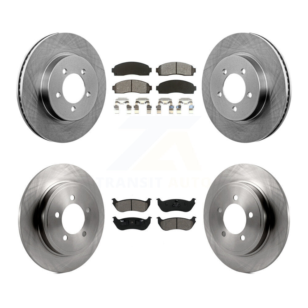 Kit de rotors de frein à disque avant et arrière et plaquettes semi-métalliques pour Ford Explorer Mercur
