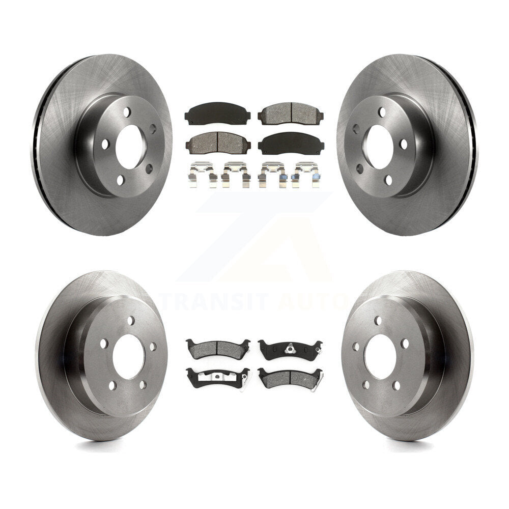 Rotors de frein avant arrière et Kit de plaquettes semi-métalliques pour Ford Explorer Sport Trac 4W