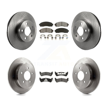 Kit de disques de frein avant et arrière et plaquettes semi-métalliques pour Ford Explorer Sport 4W 2001