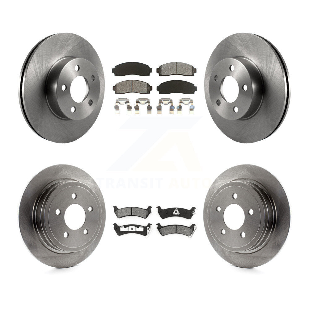Rotors de frein avant arrière et Kit de plaquettes semi-métalliques pour Ford Explorer Sport Trac 4W