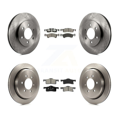 Rotors de frein à disque avant et arrière et Kit de plaquettes semi-métalliques pour Ford Expedition Lincol