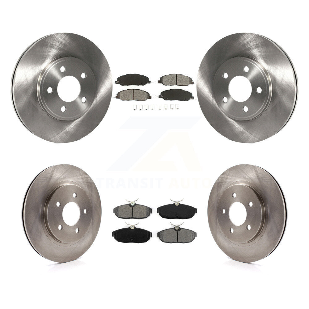Rotors de frein à disque avant et arrière, Kit de plaquettes semi-métalliques pour Ford Mustang Bullit 2009