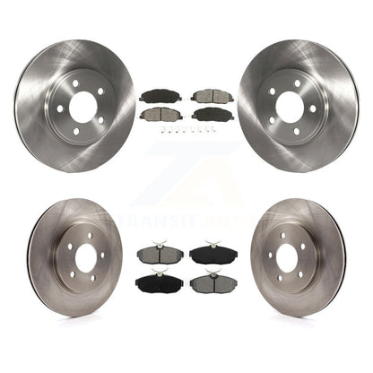 Rotors de frein à disque avant et arrière, Kit de plaquettes semi-métalliques pour Ford Mustang Bullit 2009