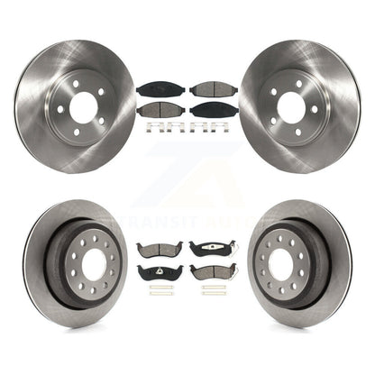 Rotors de frein avant et arrière et kit de plaquettes semi-métalliques pour Lincoln Town Car Seda 03-11