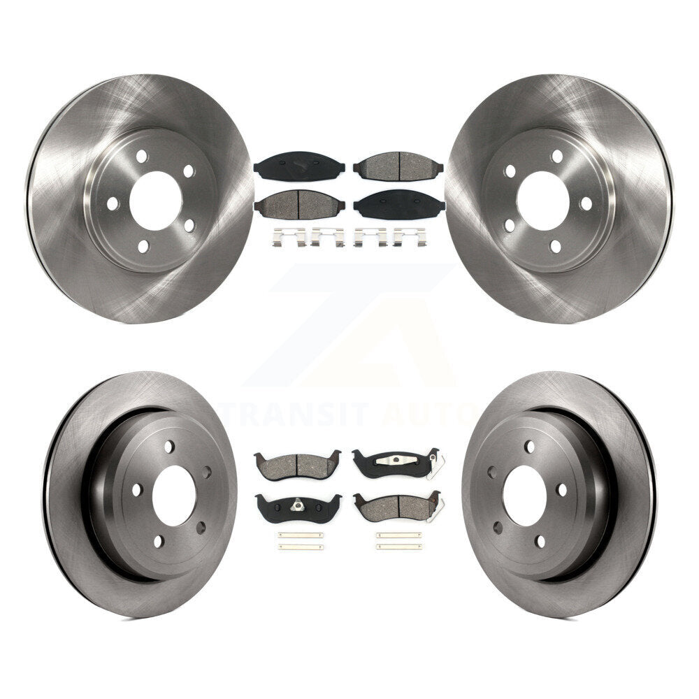 Kit de rotor de frein avant et arrière et plaquettes semi-métalliques pour Ford Crown Victoria Mercur