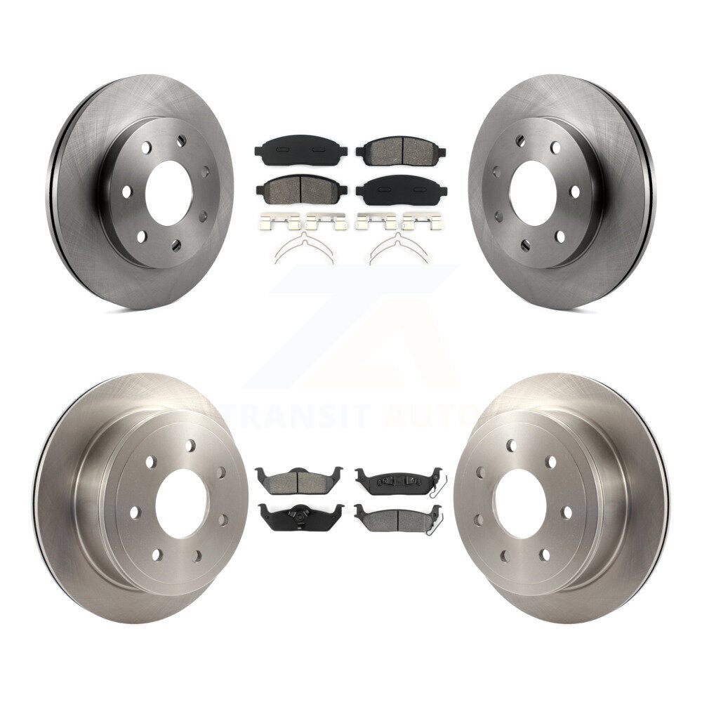 Kit de plaquettes de frein semi-métalliques pour disques de frein avant et arrière, pour Ford F-150 Lincoln Mark LT 4W
