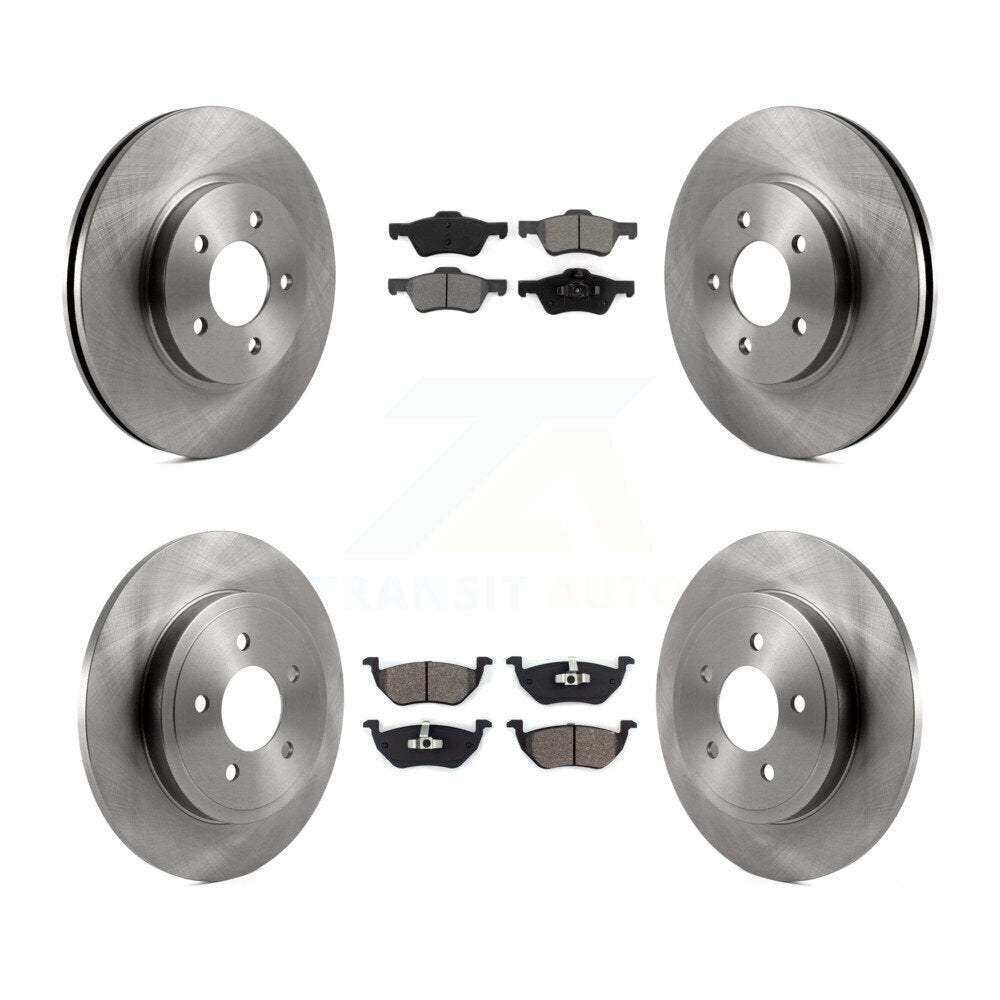 Rotors de frein à disque avant et arrière, Kit de plaquettes semi-métalliques pour Ford Escape Mazda Tribut