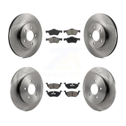 Kit de rotor de frein avant et arrière et plaquettes semi-métalliques pour Ford Escape Mercury Marine