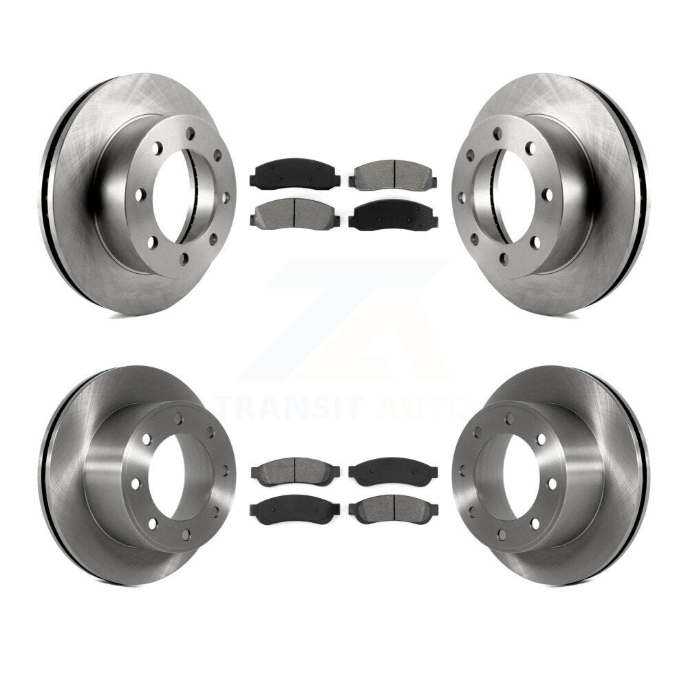 Kit de plaquettes semi-métalliques de Rotor de frein avant et arrière, pour Ford F-250 Super Duty 4W 08-09