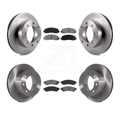 Kit de plaquettes semi-métalliques de Rotor de frein avant et arrière, pour Ford F-250 Super Duty 4W 08-09