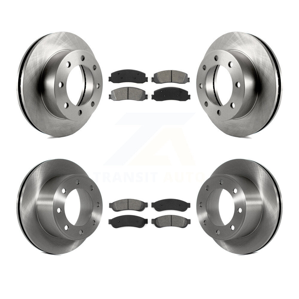 Kit de plaquettes semi-métalliques de Rotor de frein avant et arrière, pour Ford F-350 Super Duty F-250 4W