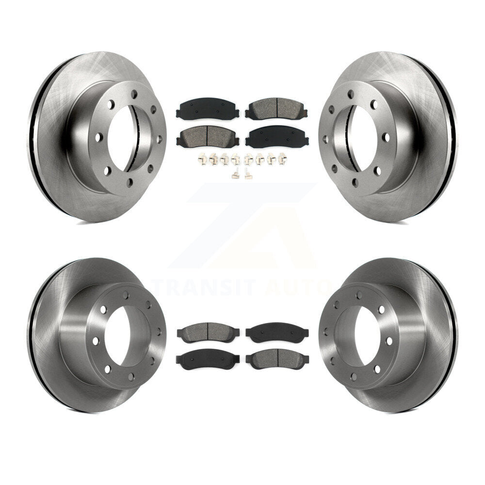 Kit de plaquettes semi-métalliques de Rotor de frein avant et arrière, pour Ford F-250 Super Duty F-350 4W