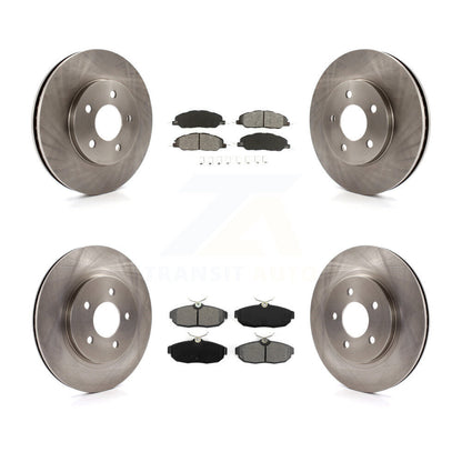 Kit de rotor de frein avant et arrière et plaquettes semi-métalliques pour Ford Mustang Bas 2005-2010