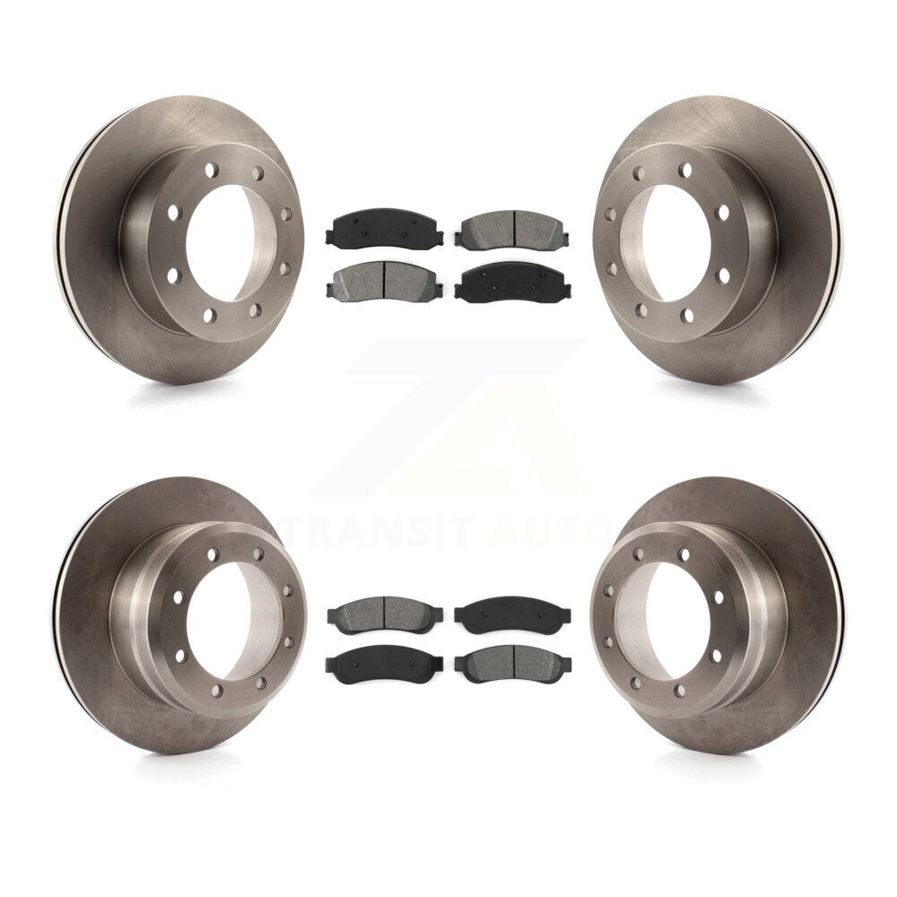 Kit de plaquettes de frein semi-métalliques pour rotors de frein avant et arrière, pour Ford F-350 Super Duty 4W 2012