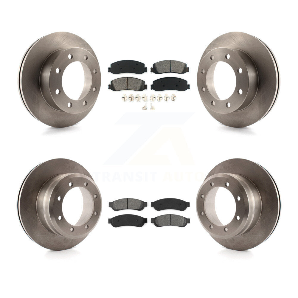 Kit de plaquettes de frein semi-métalliques pour rotors de frein avant et arrière, pour Ford F-350 Super Duty 4W 2011