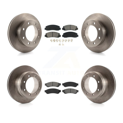 Kit de plaquettes de frein semi-métalliques pour rotors de frein avant et arrière, pour Ford F-350 Super Duty 4W 2011