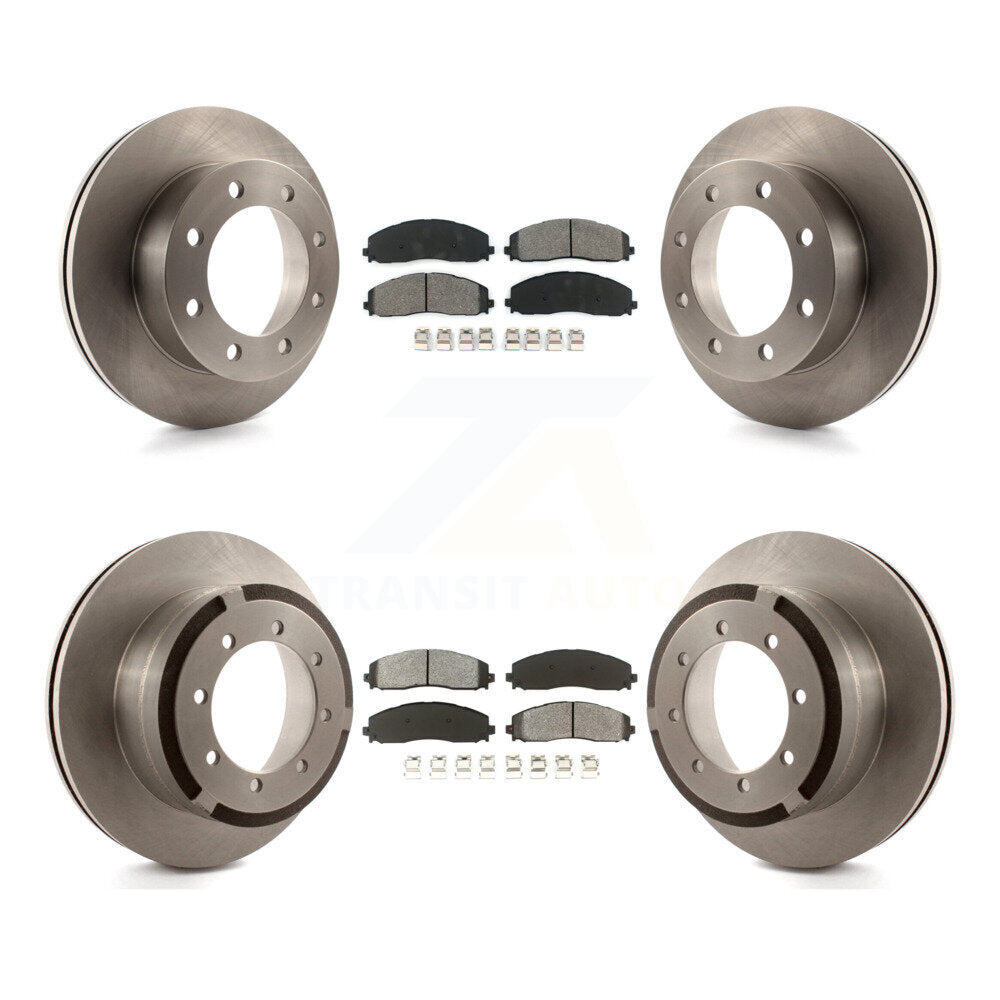 Kit de plaquettes de frein semi-métalliques pour rotors de frein avant et arrière, pour Ford F-350 Super Duty 4W 2013