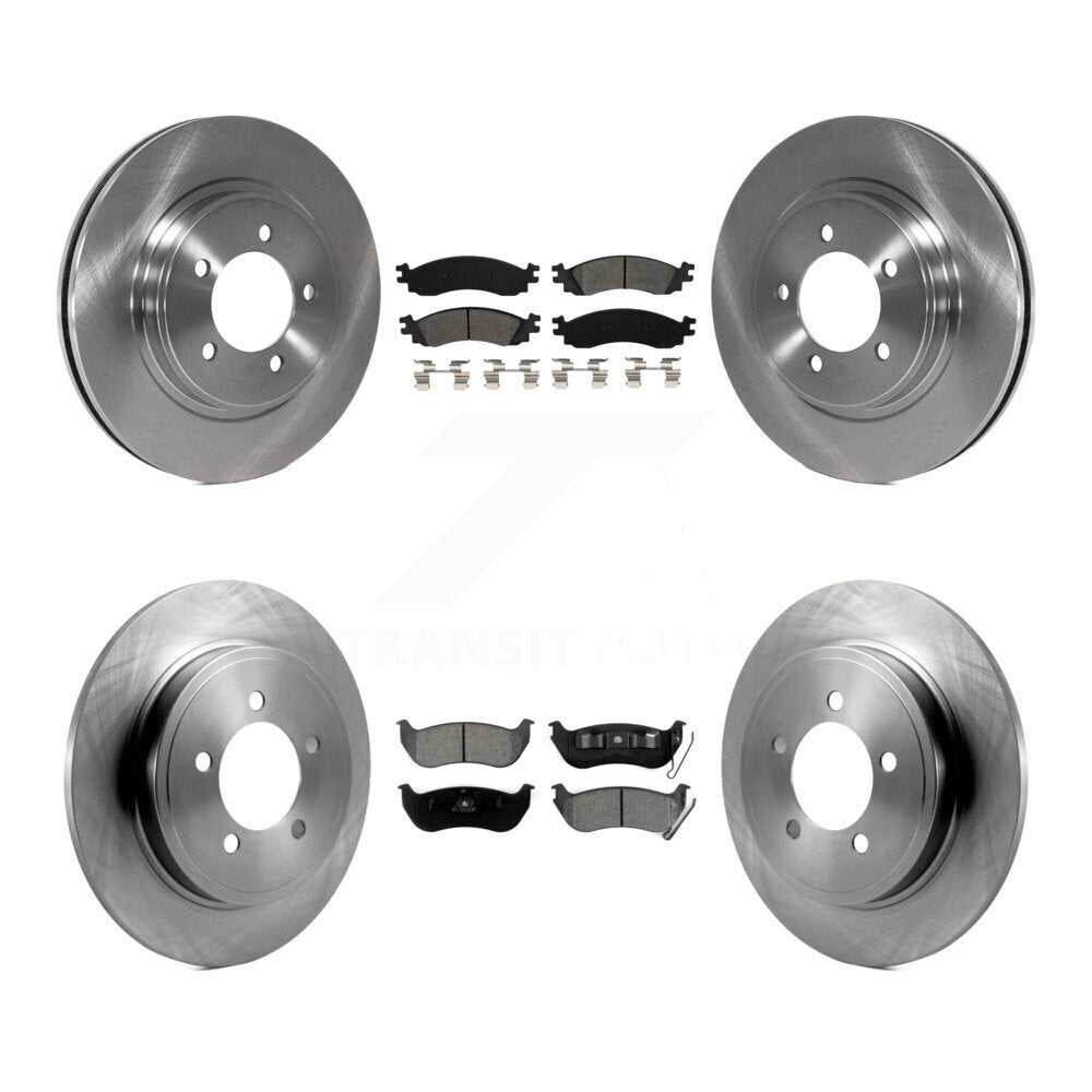 Kit de rotor de frein à disque avant et arrière et plaquettes semi-métalliques pour Ford Explorer Sport Tra