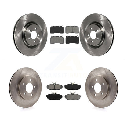 Kit de rotors de frein à disque avant et arrière et plaquettes semi-métalliques pour Ford Mustang