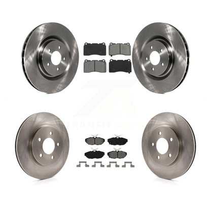 Kit de rotors de frein à disque avant et arrière et plaquettes semi-métalliques pour Ford Mustang