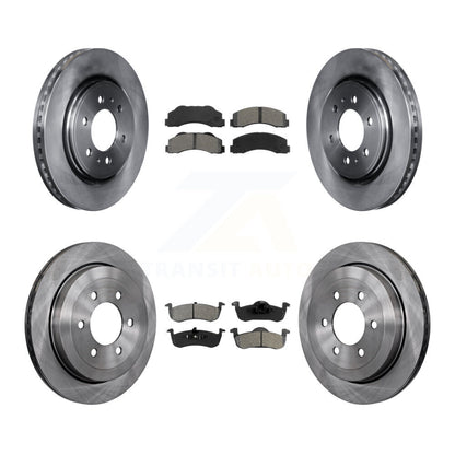 Rotors de frein à disque avant et arrière et Kit de plaquettes semi-métalliques pour Ford Expedition Lincol