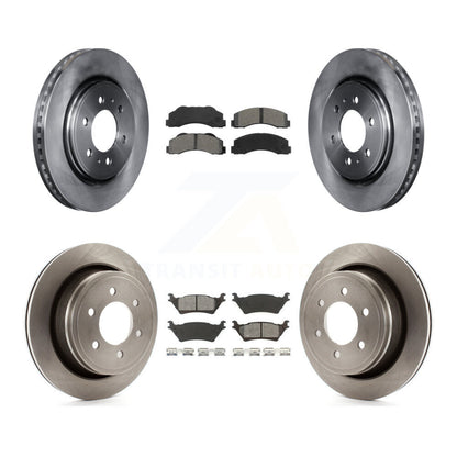 Kit de disques de frein à disque avant et arrière et plaquettes semi-métalliques pour Ford F-150
