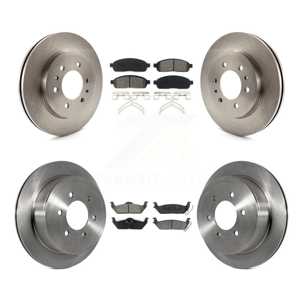 Kit de plaquettes semi-métalliques de Rotor de frein avant et arrière, pour Ford F-150 09 avec roue à 6 écrous