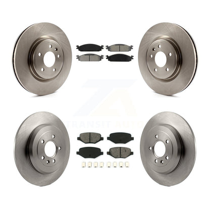 Rotors de frein à disque avant et arrière et kit de plaquettes semi-métalliques pour Lincoln MK 2009-2010