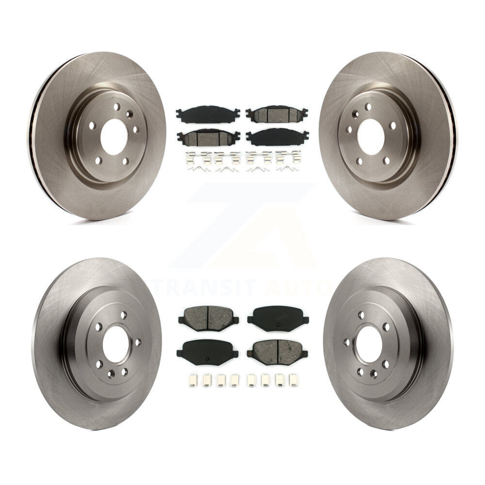 Kit de rotor de frein avant et arrière et plaquettes semi-métalliques pour Ford Explorer Flex Taurus MK