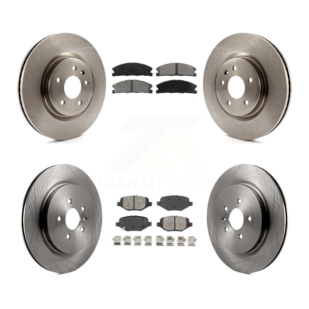 Kit de rotor de frein à disque avant et arrière et plaquettes semi-métalliques pour Ford Explorer Spor 2013