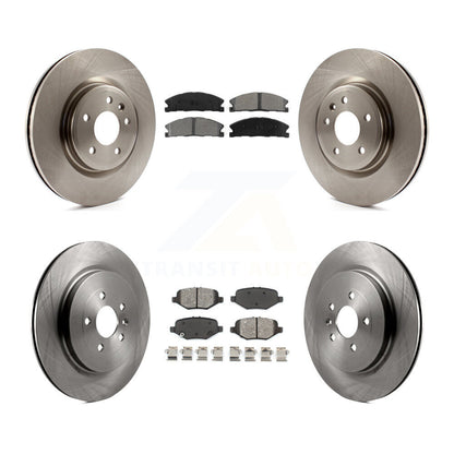 Kit de rotor de frein à disque avant et arrière et plaquettes semi-métalliques pour Ford Explorer Spor 2013