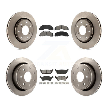 Kit de rotors de frein avant et arrière et plaquettes semi-métalliques pour Ford F-150 avec roue à 7 écrous