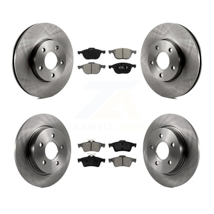 Kit de rotors de frein à disque avant et arrière et plaquettes semi-métalliques pour Ford Focus