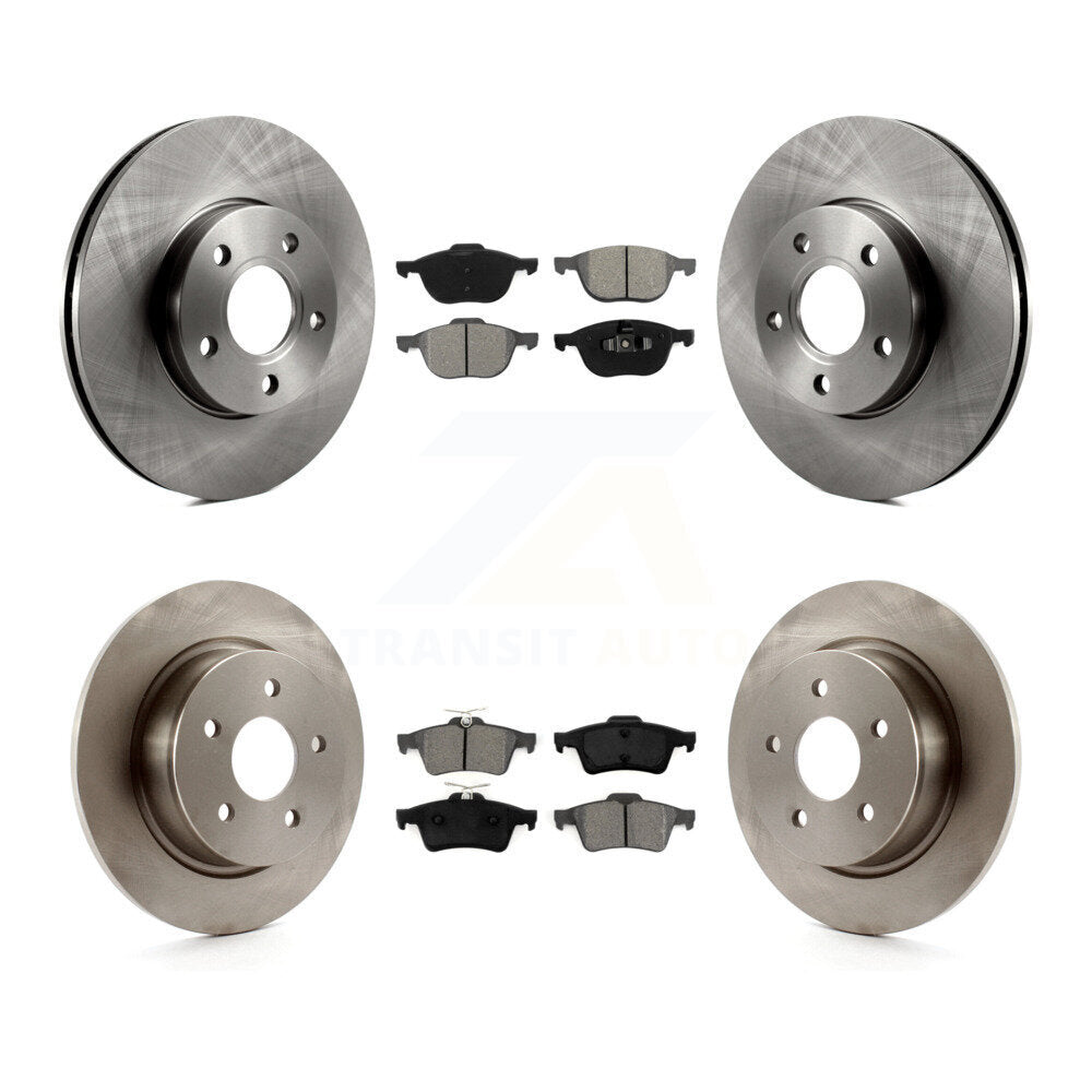 Kit de disques de frein à disque avant et arrière et plaquettes semi-métalliques pour Ford C-Max